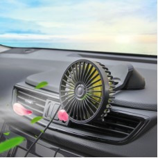 F402 Portable Car Center Console Sucker Electric Cooling Fan with Aromatherapy