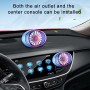 Car Vent Fan Multi-function USB Interface LED Lamp Portable Fan