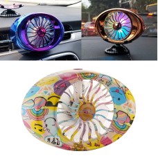 Car Vent Fan Multi-function USB Interface LED Lamp Portable Fan