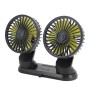 F404 Car Center Console USB Dual-head Electric Cooling Fan with Aromatherapy