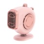 Portable Car Dashboard Electric Heater Winter Defroster, Voltage:24V(Pink)