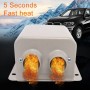 Car High-power Electric Heater Defroster, Specification:12V Classic 2-hole 600W