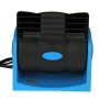 HX-T301 DC 12V 7W 2-Speed Adjustable Silent Blower Car Cooling Air Fan (Black + Blue)