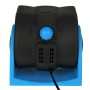 HX-T301 DC 12V 7W 2-Speed Adjustable Silent Blower Car Cooling Air Fan (Black + Blue)