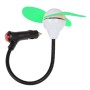 Mini Car Cigarette Lighter Powered 3-Blade Cooling Fan(Green)