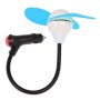 Mini Car Cigarette Lighter Powered 3-Blade Cooling Fan(Blue)