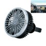 Car Vent Fan Multi-function USB Interface Mini LED Lamp Car Fan(Black)