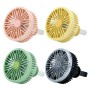 Car Vent Fan Multi-function USB Interface Mini LED Lamp Car Fan(Pink)