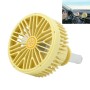 Car Vent Fan Multi-function USB Interface Mini LED Lamp Car Fan(Yellow)