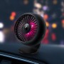 Automobile Multi-function Electric Fan Car Air Outlet USB Interface Mini Fan(Black)