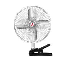Car Powerful Fixing Clip Cooling High Wind Power Electric Fan, Specification: 8 inch Metal 24V