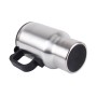 Stainless Steel Electric Smart Mug 12V Car Electric Kettle Heated Mug Car Coffee Cup With Charger Cigarette Lighter Heating Cup Kettle Vacuum Insulated Water Heater Mug