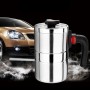 DC 12V Stainless Steel Car Electric Kettle Heated Mug Heating Cup with Charger Cigarette Lighter for Car, Capacity: 500ML