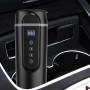 Car Heating Water Cup Small Display Smart Stainless Steel Electric Kettle (Black)