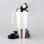 Electric Water Insulated Car Mug Travel Heating Cup Kettle, Capacity: 450ML, Voltage:24V(White)