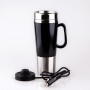 Электрическая вода, изолированная автомобильная кружка, перемещение чайника, емкость: 450 мл, напряжение: 24 В (черный)