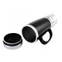 Electric Water Insulated Car Mug Travel Heating Cup Kettle, Capacity: 450ML, Voltage:24V(Black)