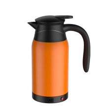 Car Heating Cup Electric Heating Cup Kettle(24V Warm Orange)
