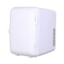 Vehicle Auto Portable Mini Cooler and Warmer 4L Refrigerator for Car and Home, Voltage: DC 12V/ AC 220V(White)