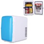 Автоматический портативный мини -холодильник и теплый холодильник 4L для автомобиля и дома, напряжение: DC 12V/ AC 220V (синий цвет)
