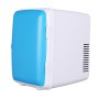 Vehicle Auto Portable Mini Cooler and Warmer 4L Refrigerator for Car and Home, Voltage: DC 12V/ AC 220V(Blue)