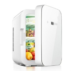 Somate SMT-8L Digital Display Car Домашний мини-холодильник с двойным использованием, цвет: белая дверь, спецификация: CN Plug