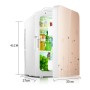20L Car Home Heating and Cooling Small Refrigerator, Specification:CN Plug, Style:Not Single-core(Gold)
