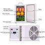 Cabinet Type Car Home Dual-purpose 16-liter Hot and Cold Small Refrigerator, Style:Dual-core Red Door(CN Plug)