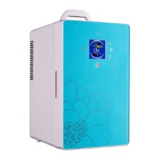 Тип шкафа автомобиль дома Двойной 16-литровый и холодный маленький холодильник, стиль: цифровой дисплей Blue (CN Plug)