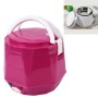 OUSHIBA Car Auto C3 Mini Multi-function Rice Cooker 12V 1.3L Volume for Rice Soup Noodles Vegetable Dessert(Pink)