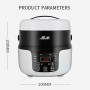 COOLBOX Vehicle Multi-function Mini Rice Cooker Capacity: 2.0L, Version:12V-220V Household / Car+ Battery Connection Cable