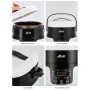 COOLBOX Vehicle Multi-function Mini Rice Cooker Capacity: 2.0L, Version: 24V-220V Household / Car + Battery Connection Cable