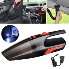 Car / Household Wireless Portable 120W Handheld Powerful Vacuum Cleaner with LED Light EU Plug (Black)
