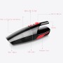 Car / Household Wireless Portable 120W Handheld Powerful Vacuum Cleaner with LED Light EU Plug (Black)