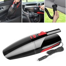 Car Wired Portable 120W Handheld Powerful Vacuum Cleaner Cable Length: 5m, without LED Light (Black)