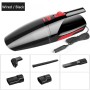 Car Wired Portable 120W Handheld Powerful Vacuum Cleaner Cable Length: 5m, without LED Light (Black)