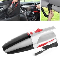 Car Wired Portable 120W Handheld Powerful Vacuum Cleaner Cable Length: 5m, without LED Light (White)