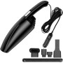 Car Vacuum Cleaner 120W Wet and Dry Dual-use Strong Suction, Style: Wired Shark(Black)