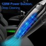 Car Vacuum Cleaner High Power 120W Home Car Dual-use Vacuum Cleaner Powerful Dry and Wet Wired Models Seventh Generation(Black)