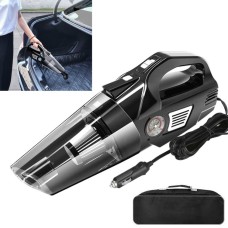 Car Vacuum Cleaner Air Pump Four-In-One Car Air Pump Digital Display 120W, Specification:Wired, Style:Mechanical Watch+Storage Bag