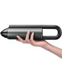 High-Power Small Handheld Portable Car Wireless Vacuum Cleaner with LED Light(Black)