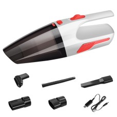 CS1016 120W Cordless Dry Wet Car Handheld Vacuum Cleaner With Light(White)
