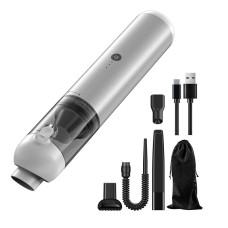 P03 16000Pa Strong Suction High Power Portable Handheld Wireless Car Vacuum Cleaner(Silver White)