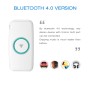 Doosl DSER102 Mini Car Bluetooth Wireless Music Receiver with 3.5mm Stereo Input Jack(White)