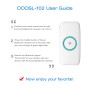DOOSL DSER102 MINI CAR Bluetooth Wireless Music -приемник с 3,5 -миллиметровым стерео входным разъемом (белый)