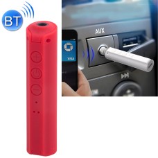 Portable Stereo Bluetooth Adapter Mini Portable Bluetooth 4.2 Wireless Bluetooth Music Receiver with 3.5mm Hands-free Stereo Audio Adapter for Car Home Use(Red)