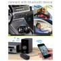 Портативный стерео Bluetooth Wireless Music Receiver Mini Boombox для iPhone / iPad / автомобиль / наушники / стерео, поддерживайте Bluetooth без рук (черный)