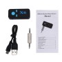 HQX6 Car Bluetooth V4.1 Audio Music Player Receiver Adapter, Support Wireless Hands-free & TF Card & USB Charge