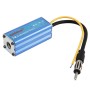 DC 12V 16MHz Car Auto Automobile Blue Aluminum MP3 FM Convertor Adapter Impedance Converter T-3X Car Audio Accessories