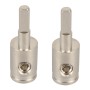 A5678 2 PCS Car Small Size Nickel-plated Brass 4GA to 8GA Audio Terminal Block